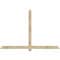 Ekena Millwork Eugene Rough Sawn Timber Gable Bracket, Douglas Fir, 84"W x 56"H x 4"D x 4"F, 16/12 Pitch GBW084X56X0404EUG00RDF - alternate 1